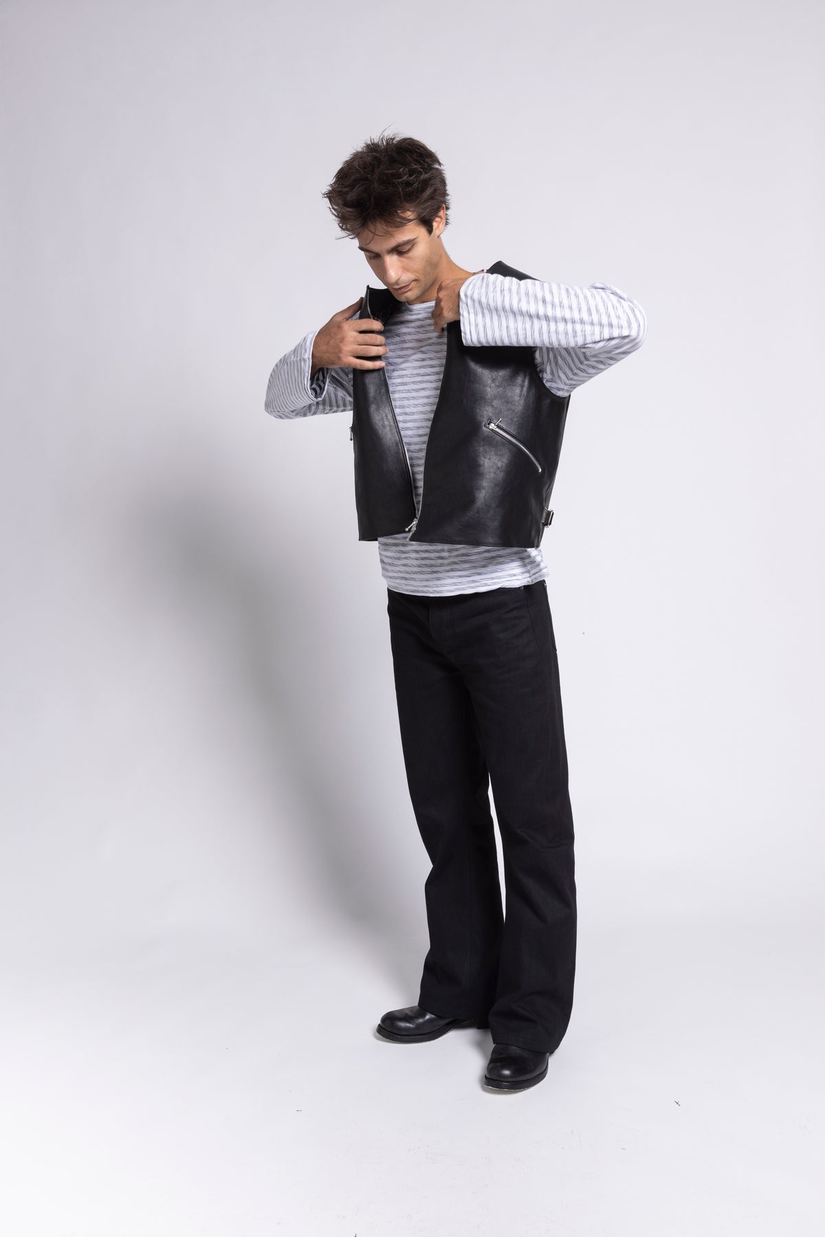 BIKER LEATHER VEST