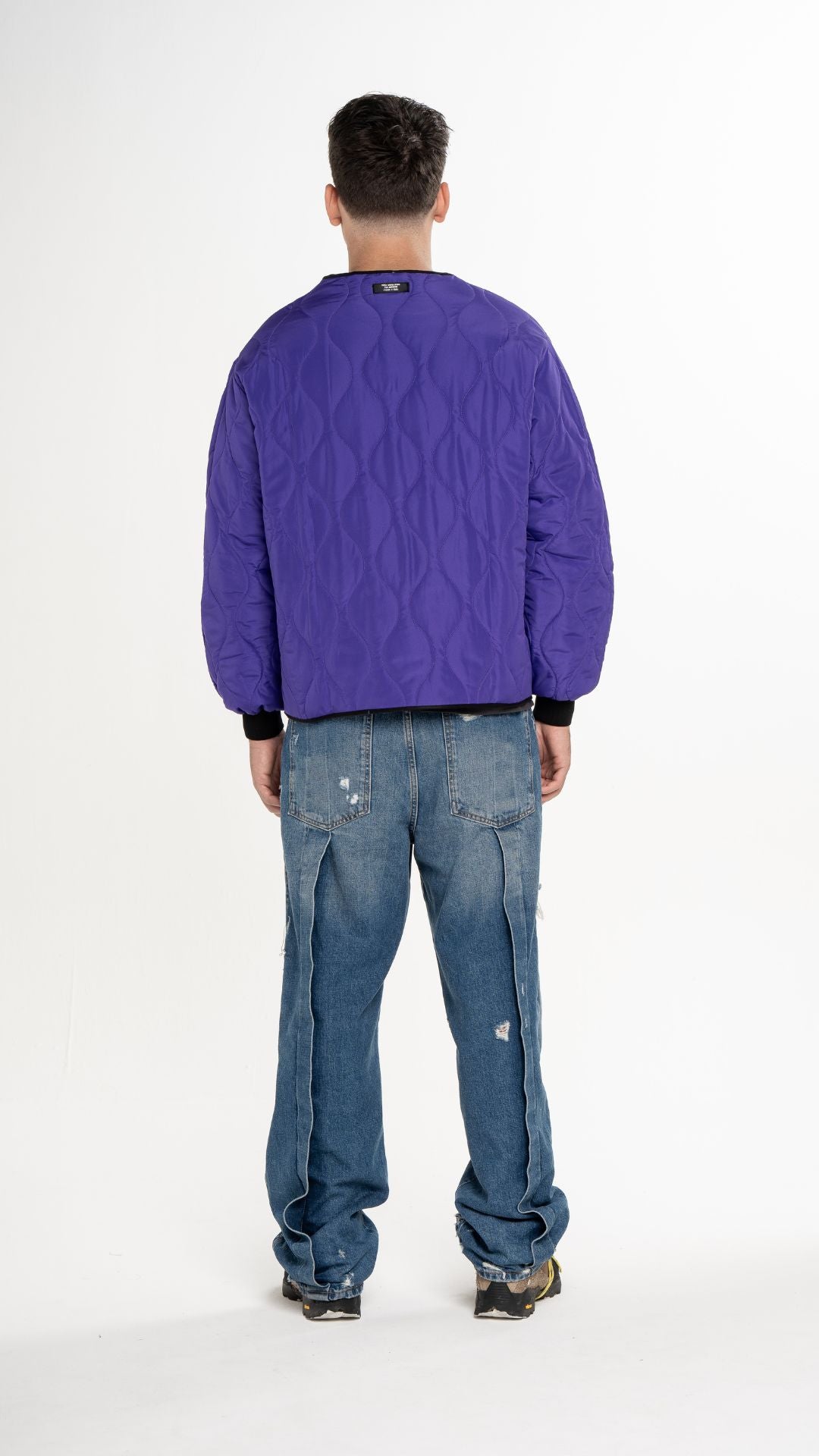 ZIP-UP QUILTED LINER – INDIGO PURPLE