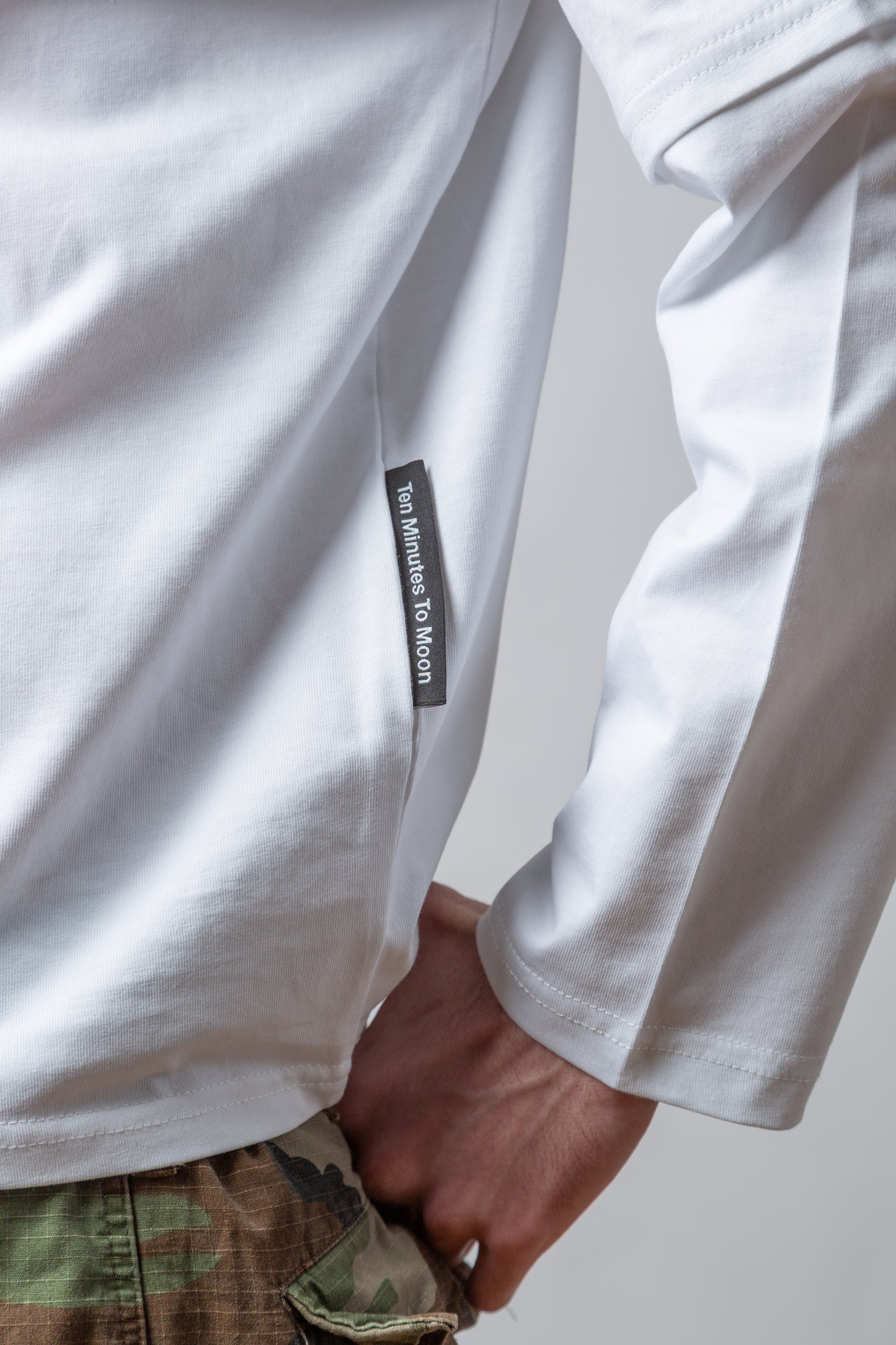 LONGSLEEVE DOUBLE TEE - BLACK PRINT