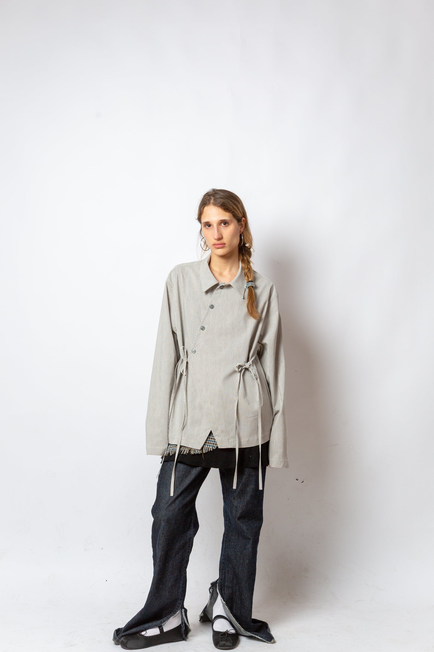 ASYMMETRIC MILLERIGHE LACES SHIRT