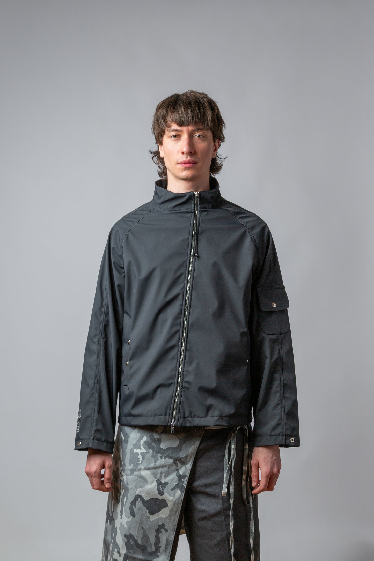 ASYMMETRIC AMPHIBIO TURTLE NECK JCKT
