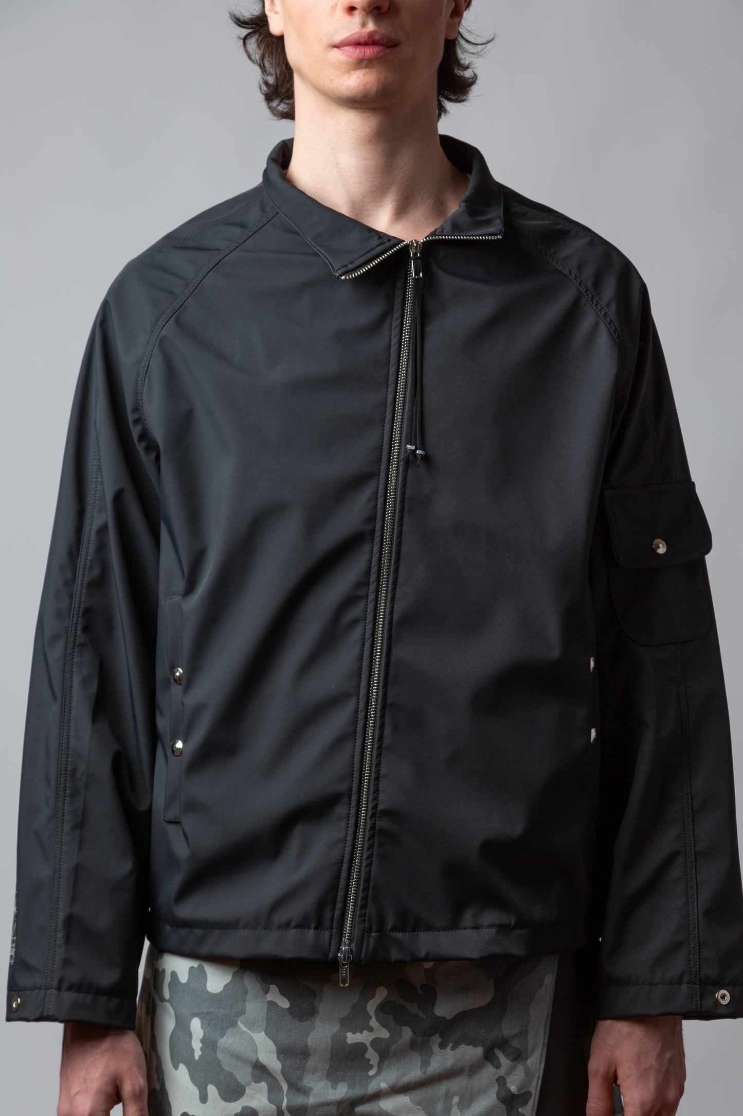 ASYMMETRIC AMPHIBIO TURTLE NECK JCKT