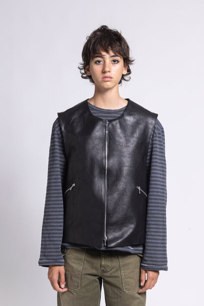 BIKER LEATHER VEST