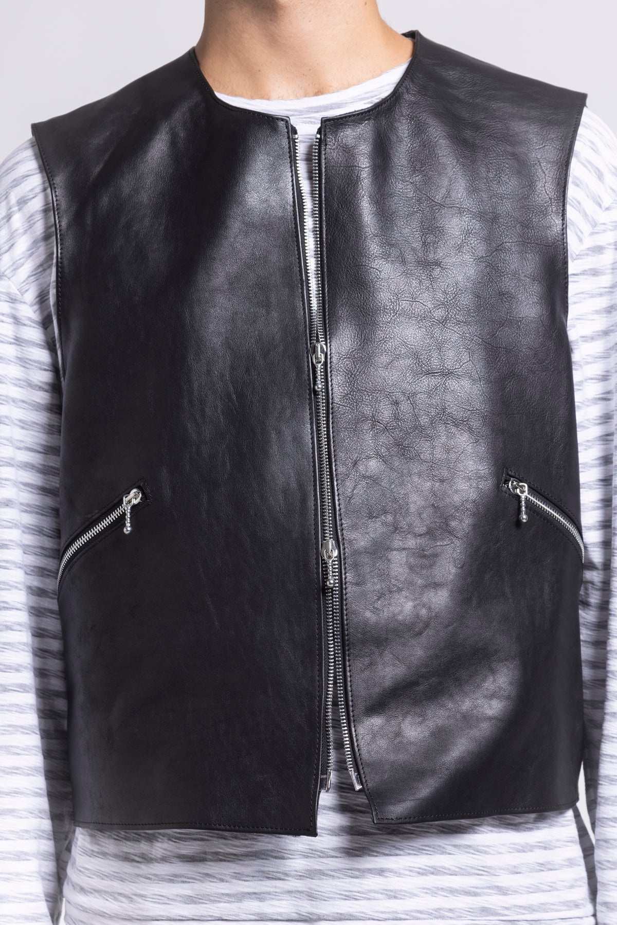 BIKER LEATHER VEST