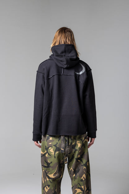 RAW HOODIE – BLACK