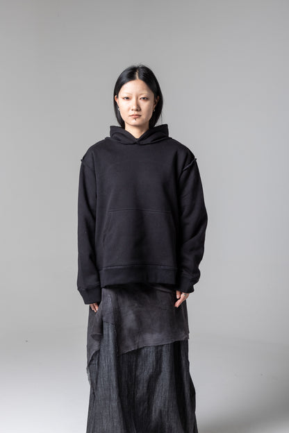 RAW HOODIE – BLACK