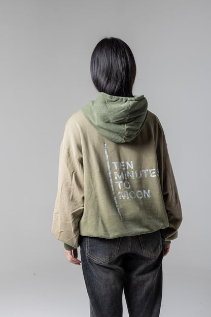 COLD-DYED CORPORATE HOODIE – GREEN