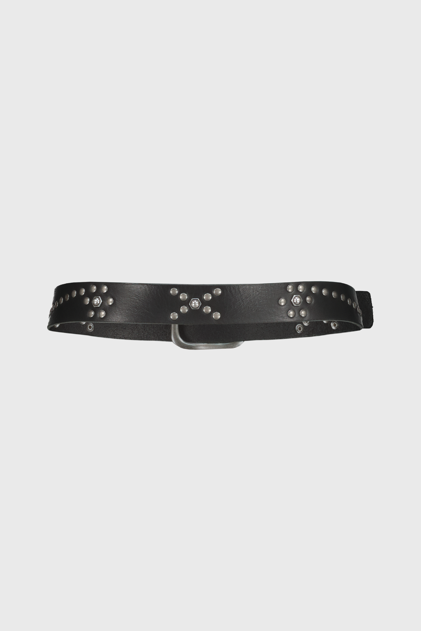 BIKER STUDDED LEATHER BELT
