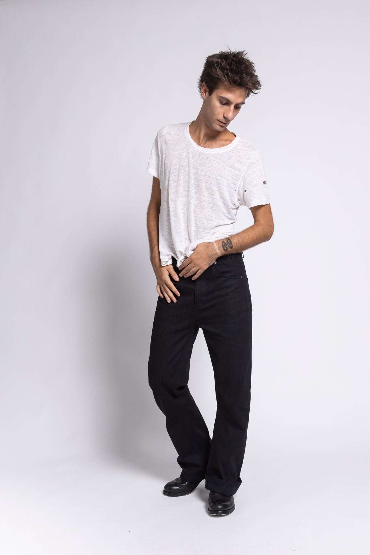 SLUB SELVEDGE RAW DENIM BOOTCUT
