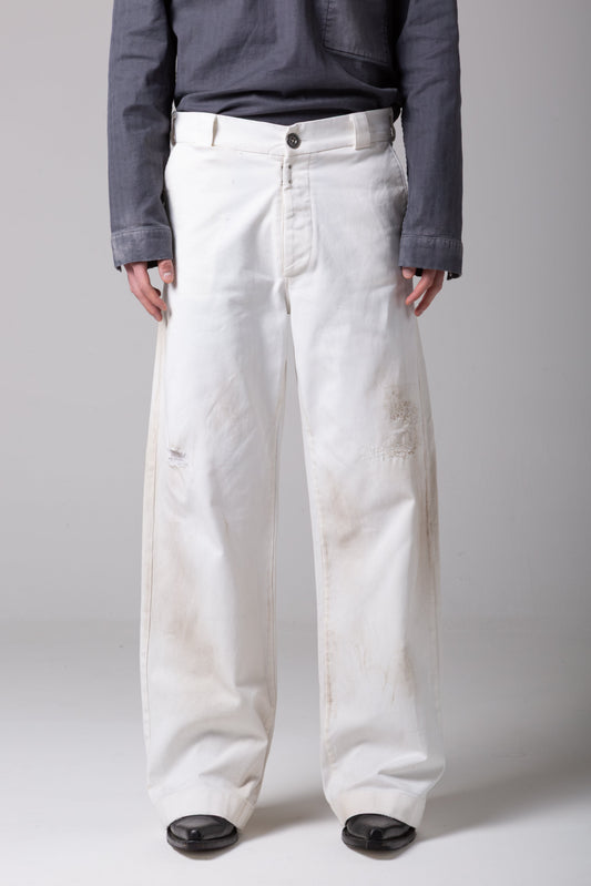 DUSTY WHITE WORK PANT
