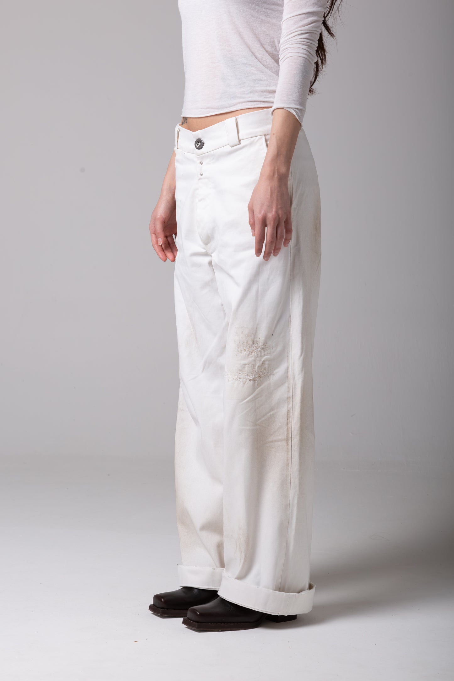 DUSTY WHITE WORK PANT