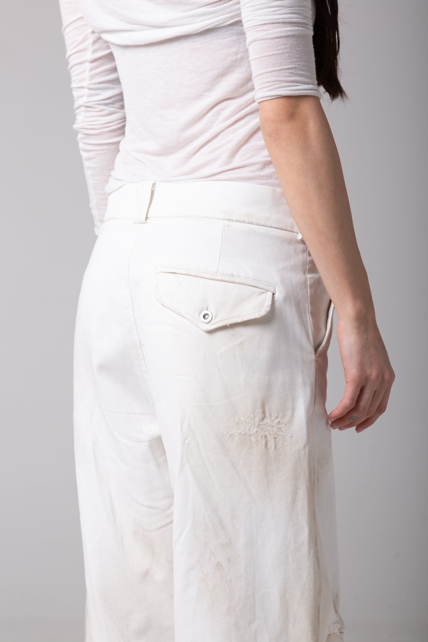DUSTY WHITE WORK PANT