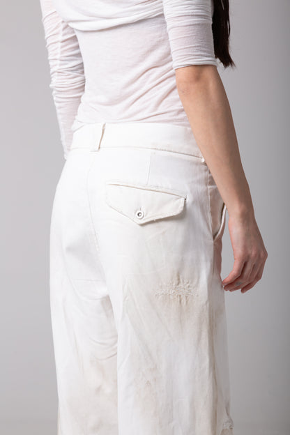DUSTY WHITE WORK PANT