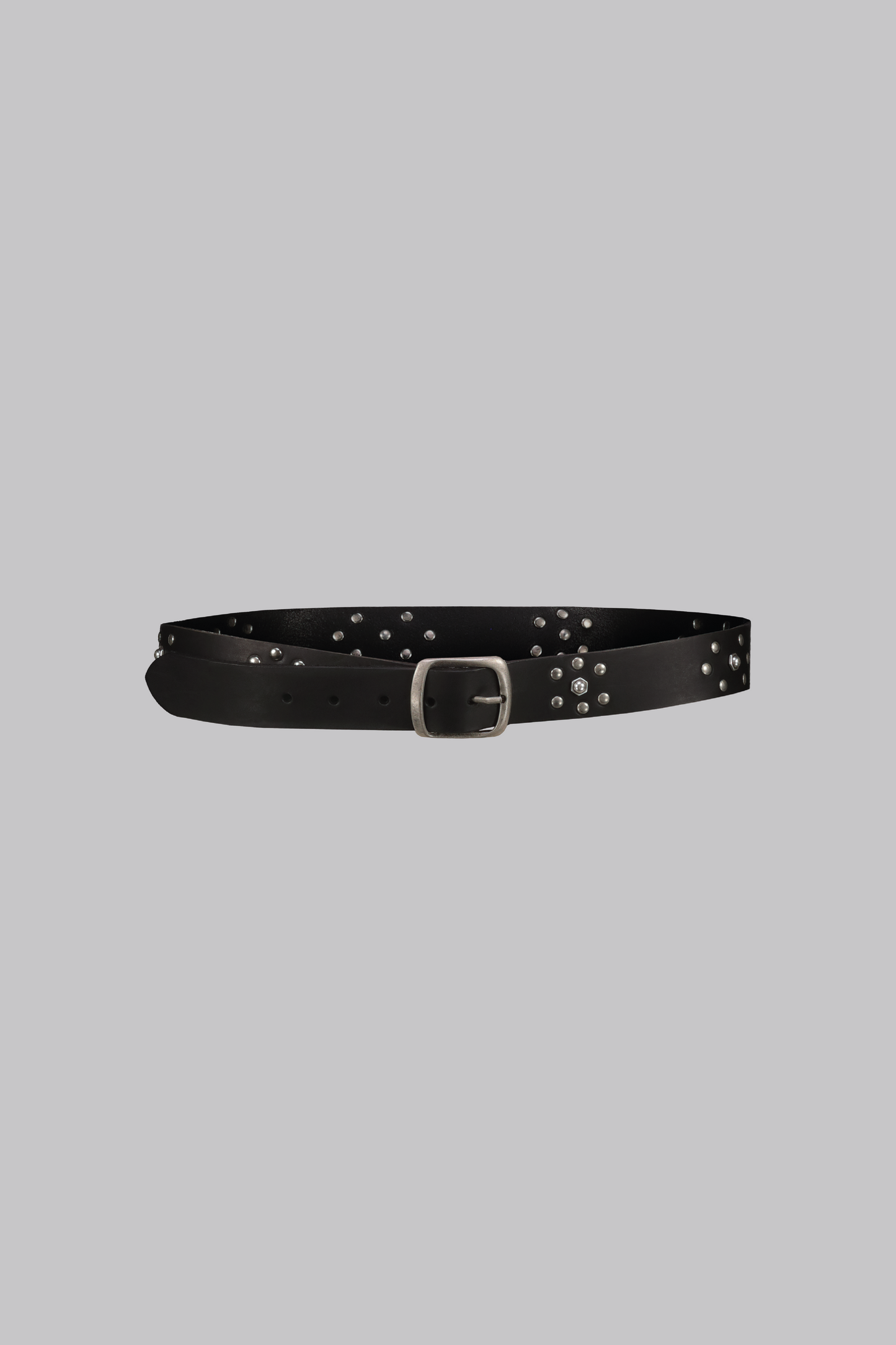 LEATHER BIKER BELT