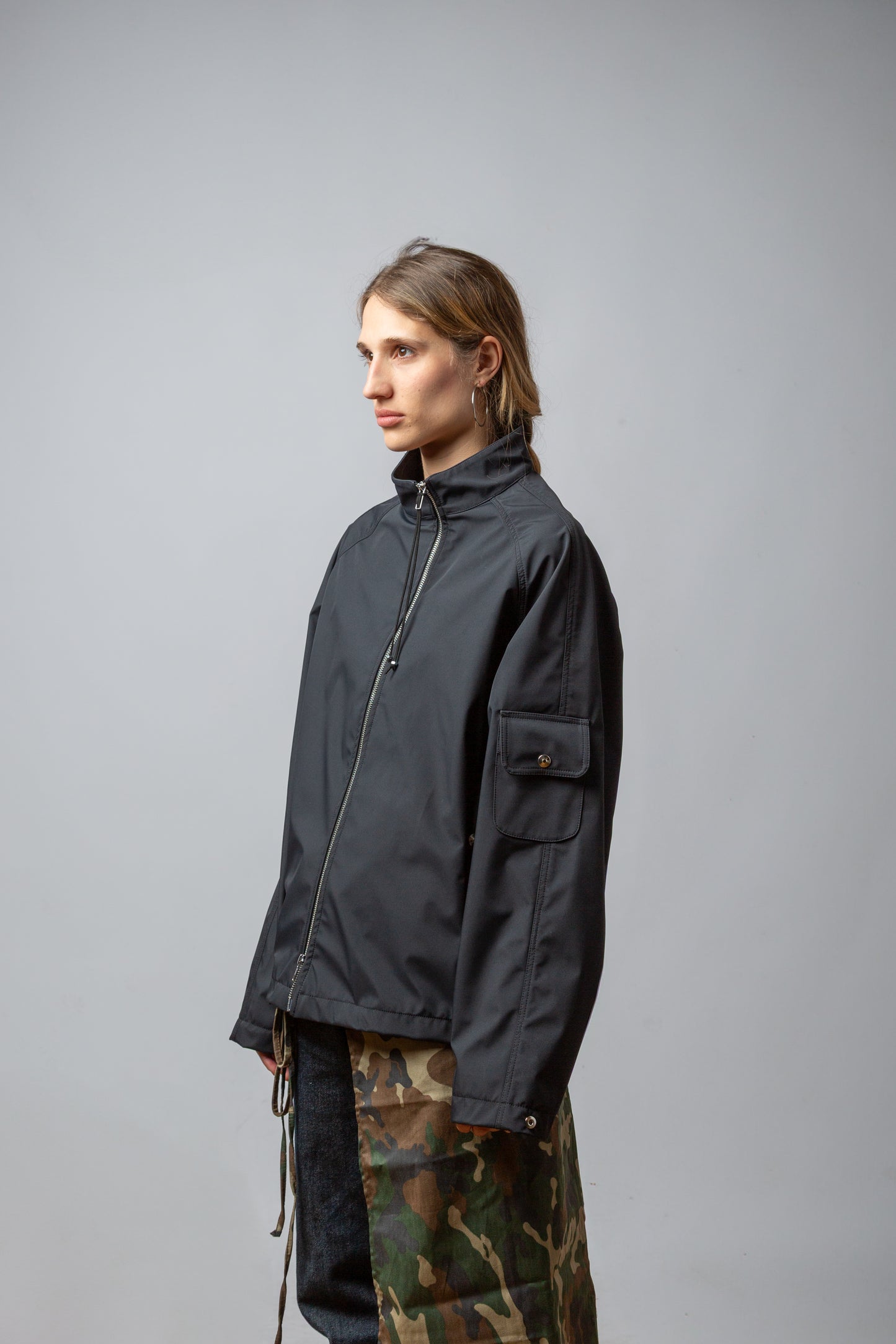 ASYMMETRIC AMPHIBIO TURTLE NECK JCKT